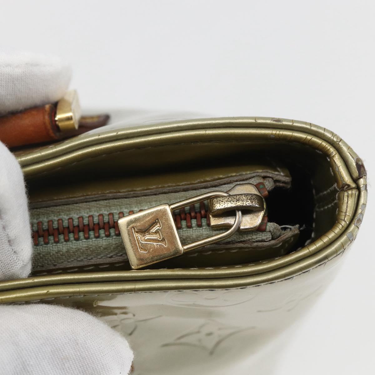 LOUIS VUITTON Monogram Vernis Houston Hand Bag Gris M91053 LV Auth ka632