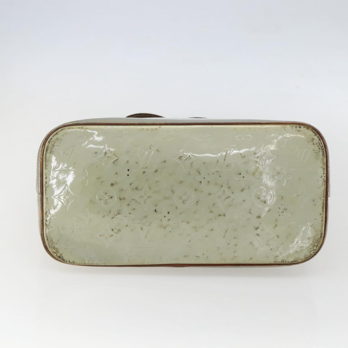 LOUIS VUITTON Monogram Vernis Houston Hand Bag Gris M91053 LV Auth ka632