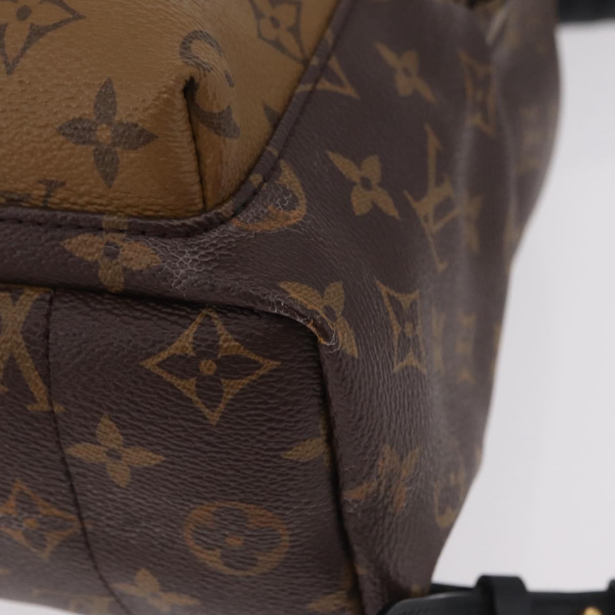 LOUIS VUITTON Monogram Reverse Palm Springs PM Backpack M43116 LV Auth ka6320V