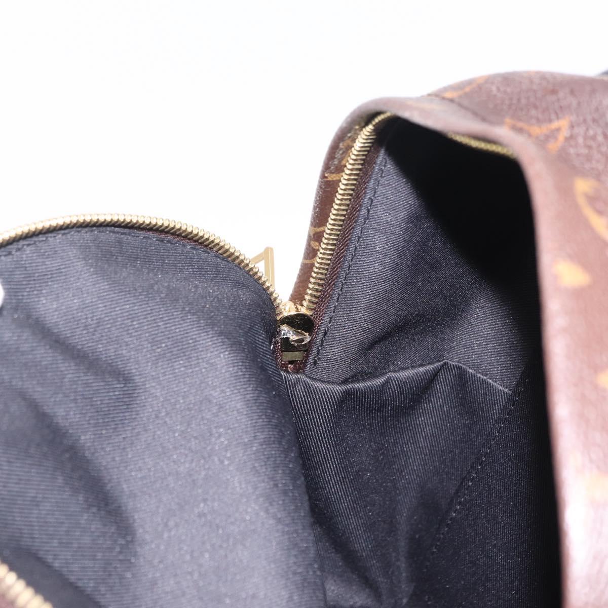 LOUIS VUITTON Monogram Reverse Palm Springs PM Backpack M43116 LV Auth ka6320V