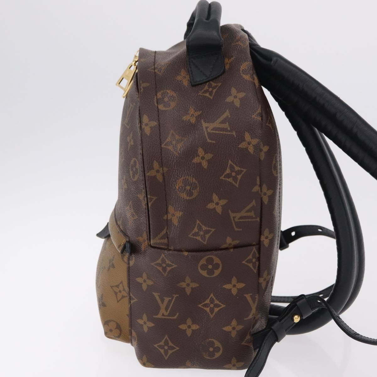LOUIS VUITTON Monogram Reverse Palm Springs PM Backpack M43116 LV Auth ka6320V