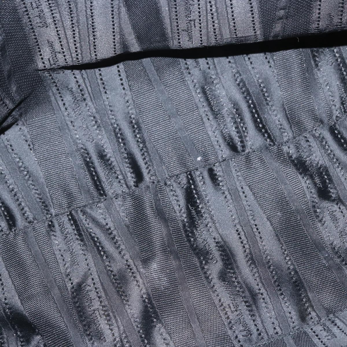 Salvatore Ferragamo Gancini Shoulder Bag Leather Black Gold Auth ka633