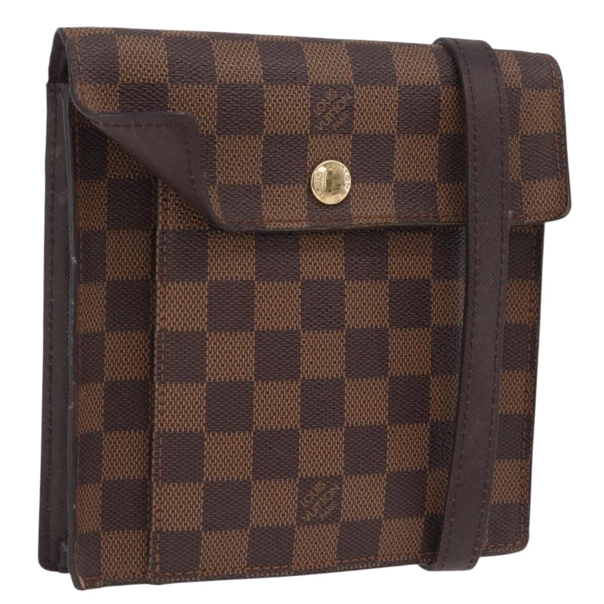LOUIS VUITTON Damier Ebene Pimlico Shoulder Bag N45272 LV Auth ka6330