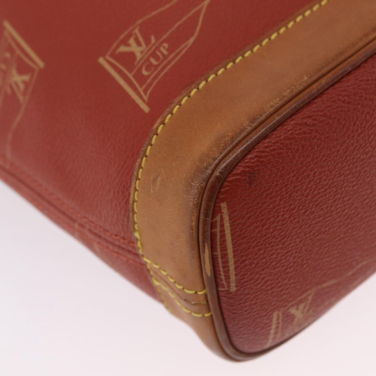 LOUIS VUITTON LOUIS VUITTON Cup Rutuke Shoulder Bag Red M80027 LV Auth ka6336
