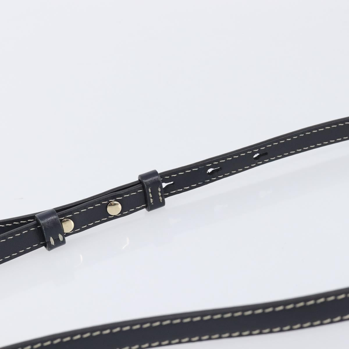 Chloe Woody Hand Bag Canvas 2way White Gold Auth ka6339