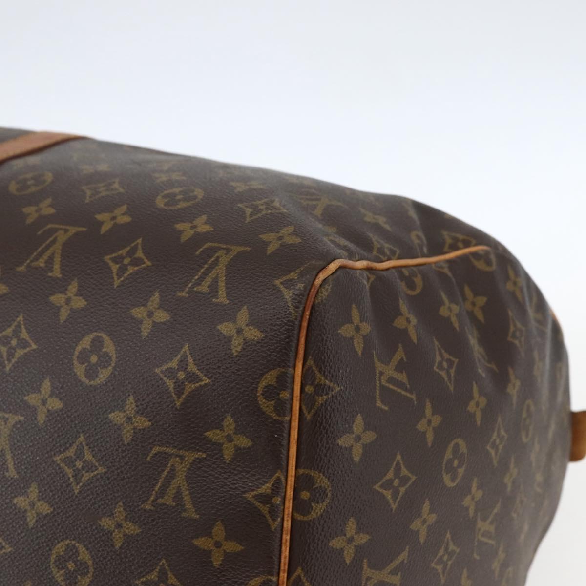 LOUIS VUITTON Monogram Keepall 55 Boston Bag M41424 LV Auth ka634