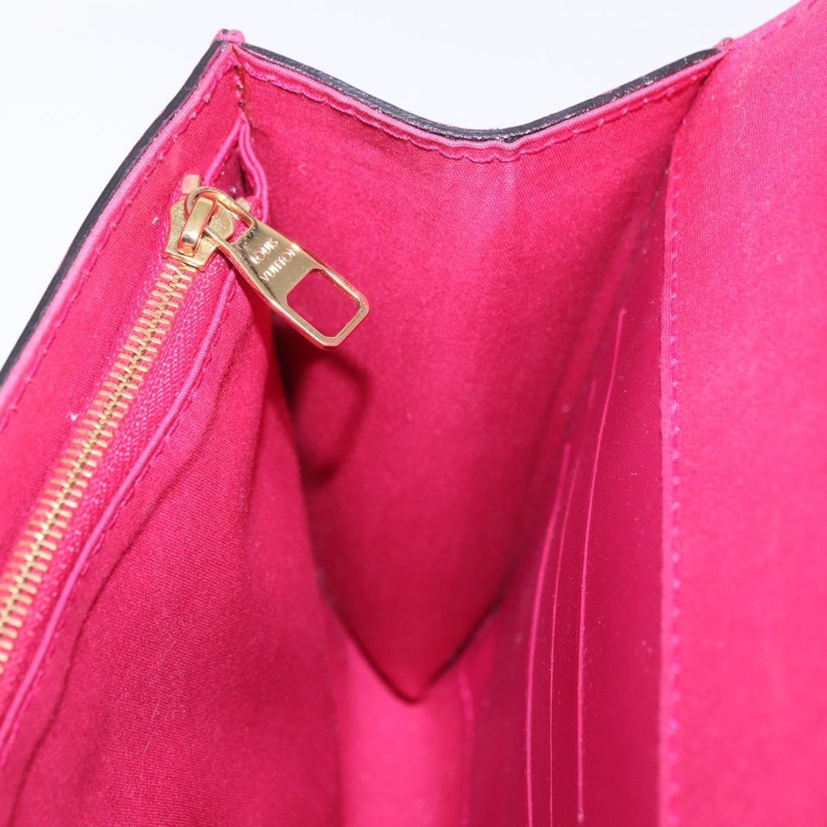 LOUIS VUITTON Pochette Louise EW Clutch Bag Rose Andian M94270 LV Auth ka6341