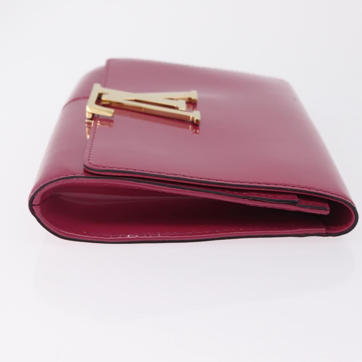 LOUIS VUITTON Pochette Louise EW Clutch Bag Rose Andian M94270 LV Auth ka6341