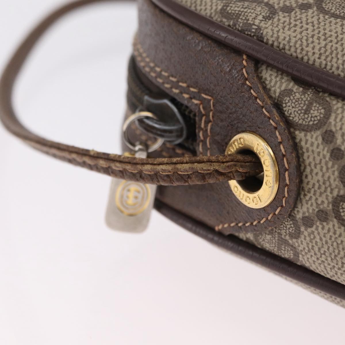 GUCCI GG Supreme Web Sherry Line Bag PVC Beige Gold 89 02 066 Auth ka6349