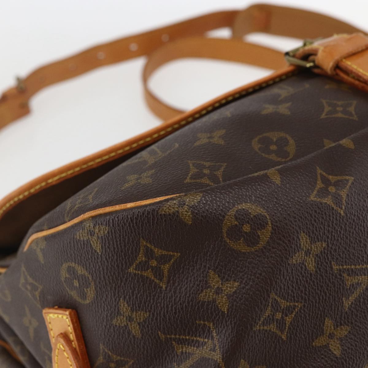 LOUIS VUITTON Monogram Saumur 35 Shoulder Bag M42254 LV Auth ka635