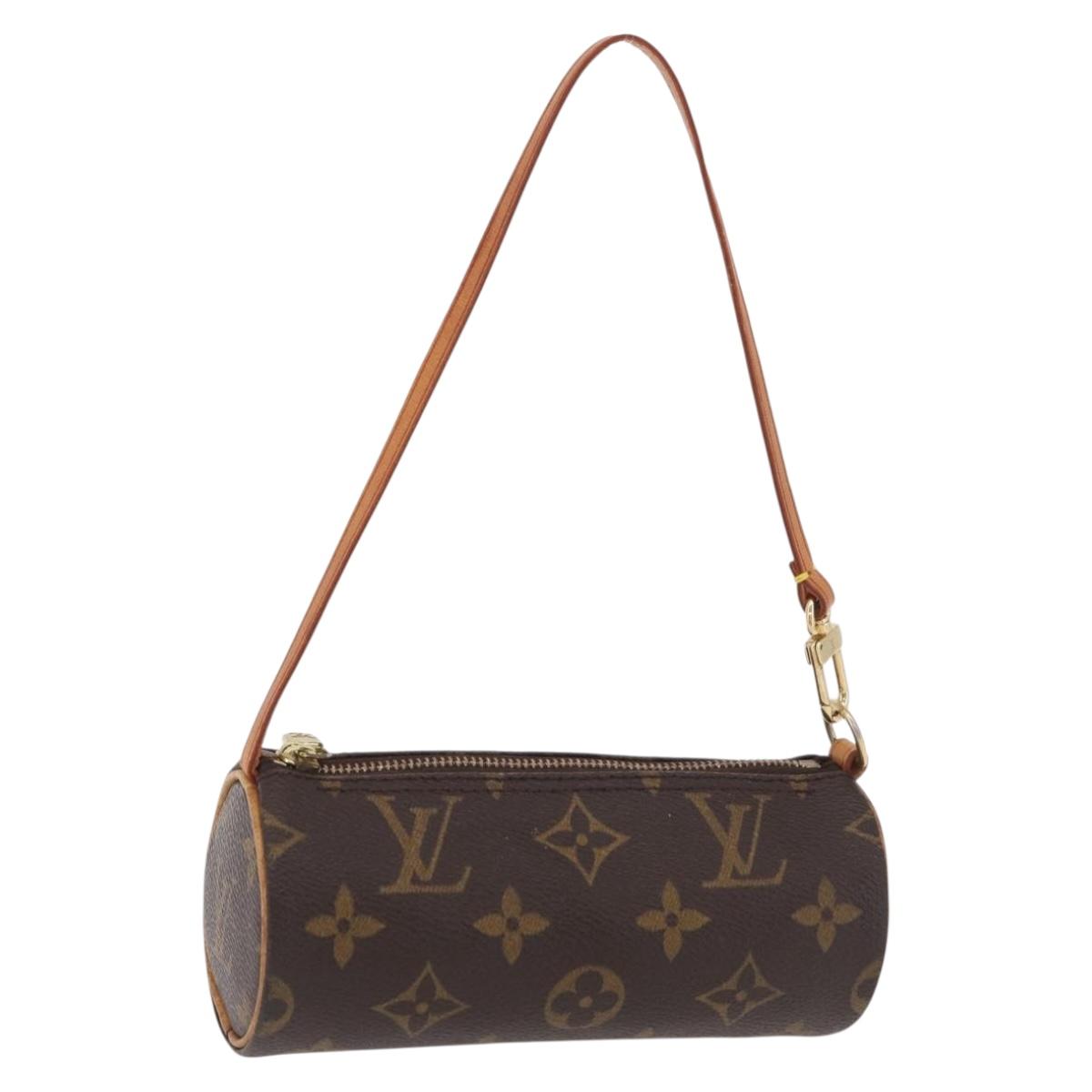 LOUIS VUITTON Monogram Papillon Pouch LV Auth ka6359