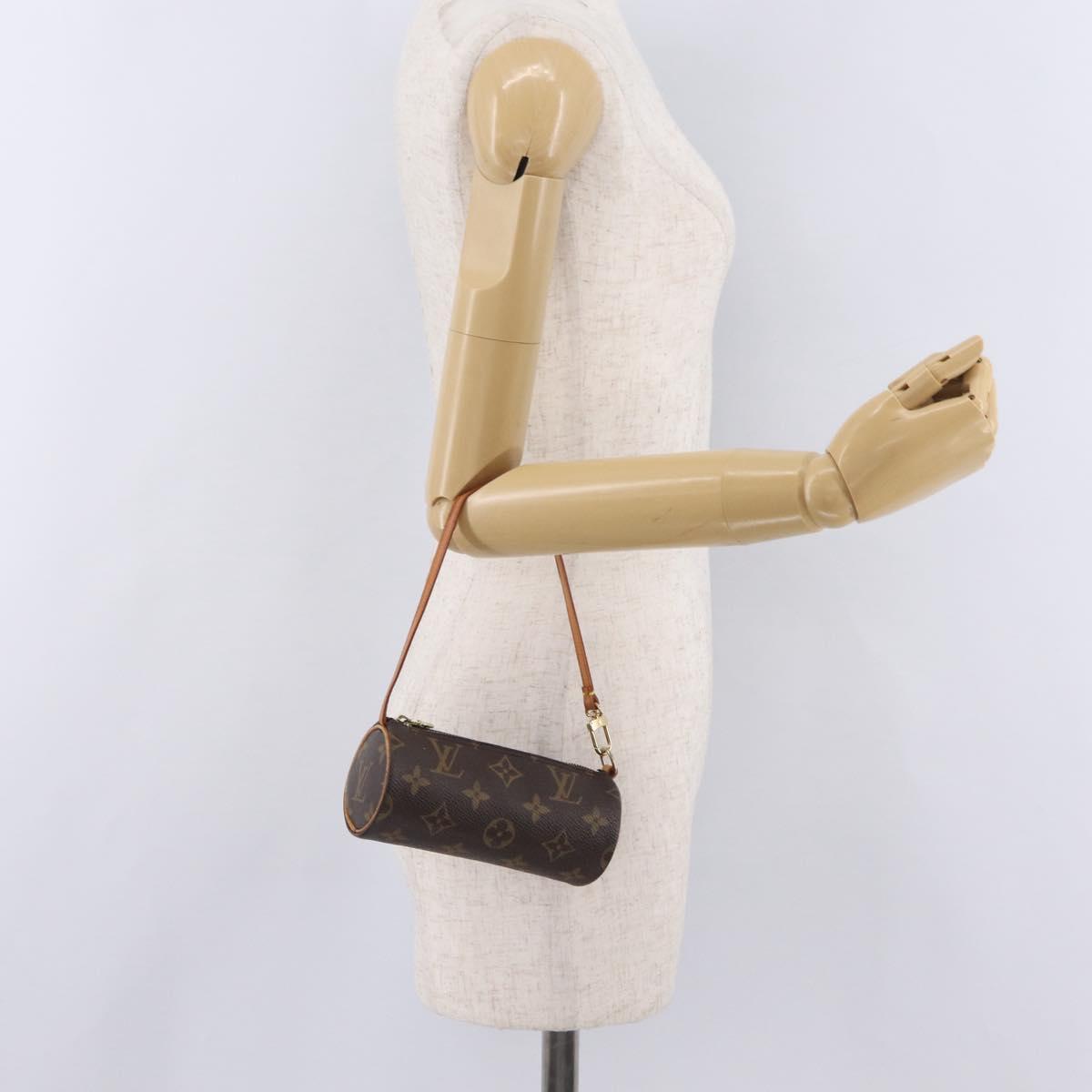 LOUIS VUITTON Monogram Papillon Pouch LV Auth ka6359