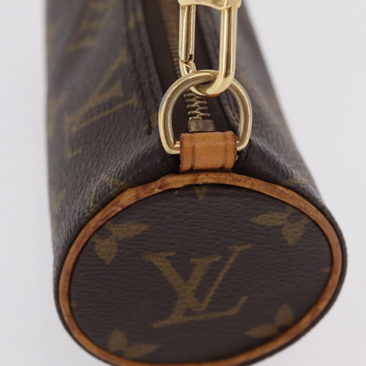 LOUIS VUITTON Monogram Papillon Pouch LV Auth ka6359