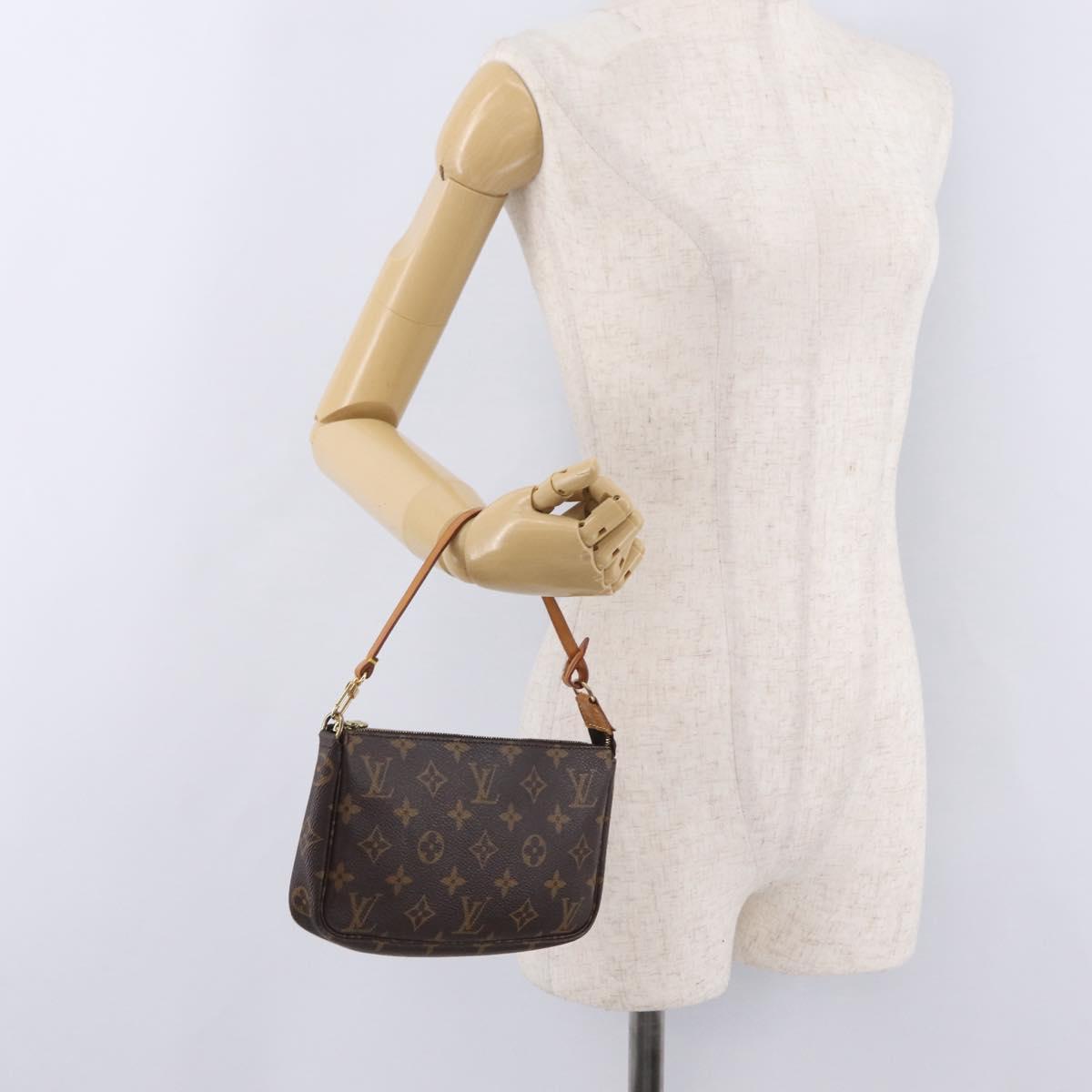 LOUIS VUITTON Monogram Pochette Accessoires Pouch M51980 LV Auth ka6368