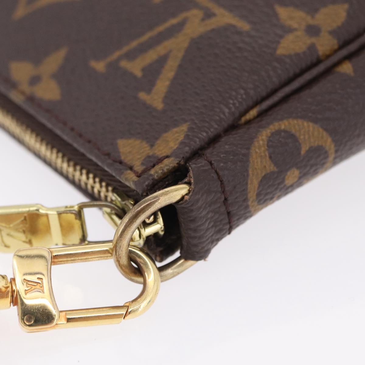 LOUIS VUITTON Monogram Pochette Accessoires Pouch M51980 LV Auth ka6368