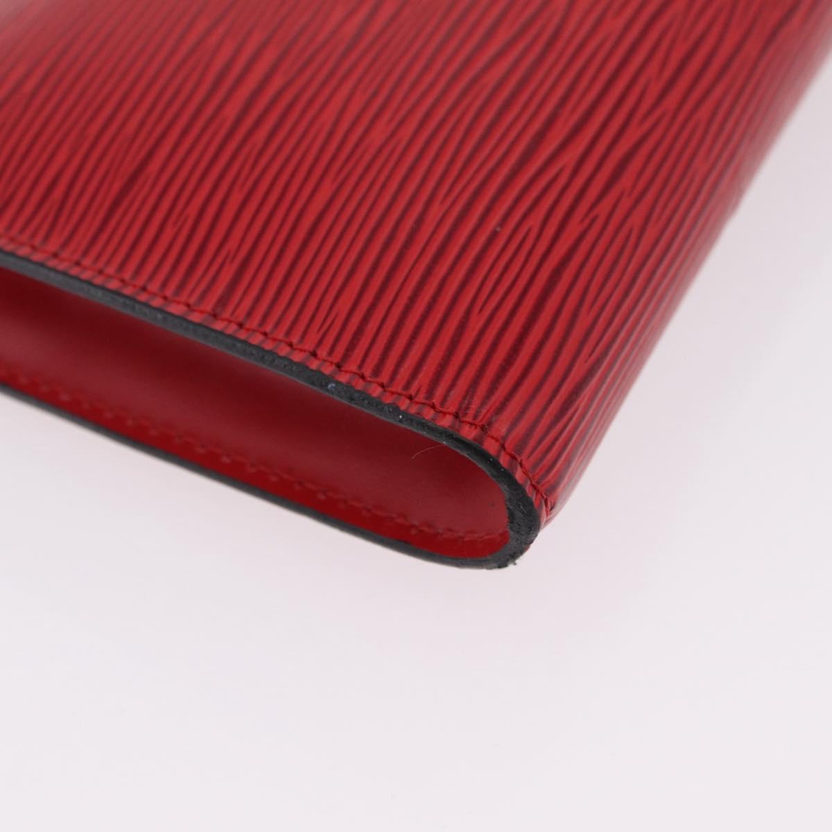 LOUIS VUITTON Epi Pochette Accessoires Accessory Pouch Red M52987 LV Auth ka6369