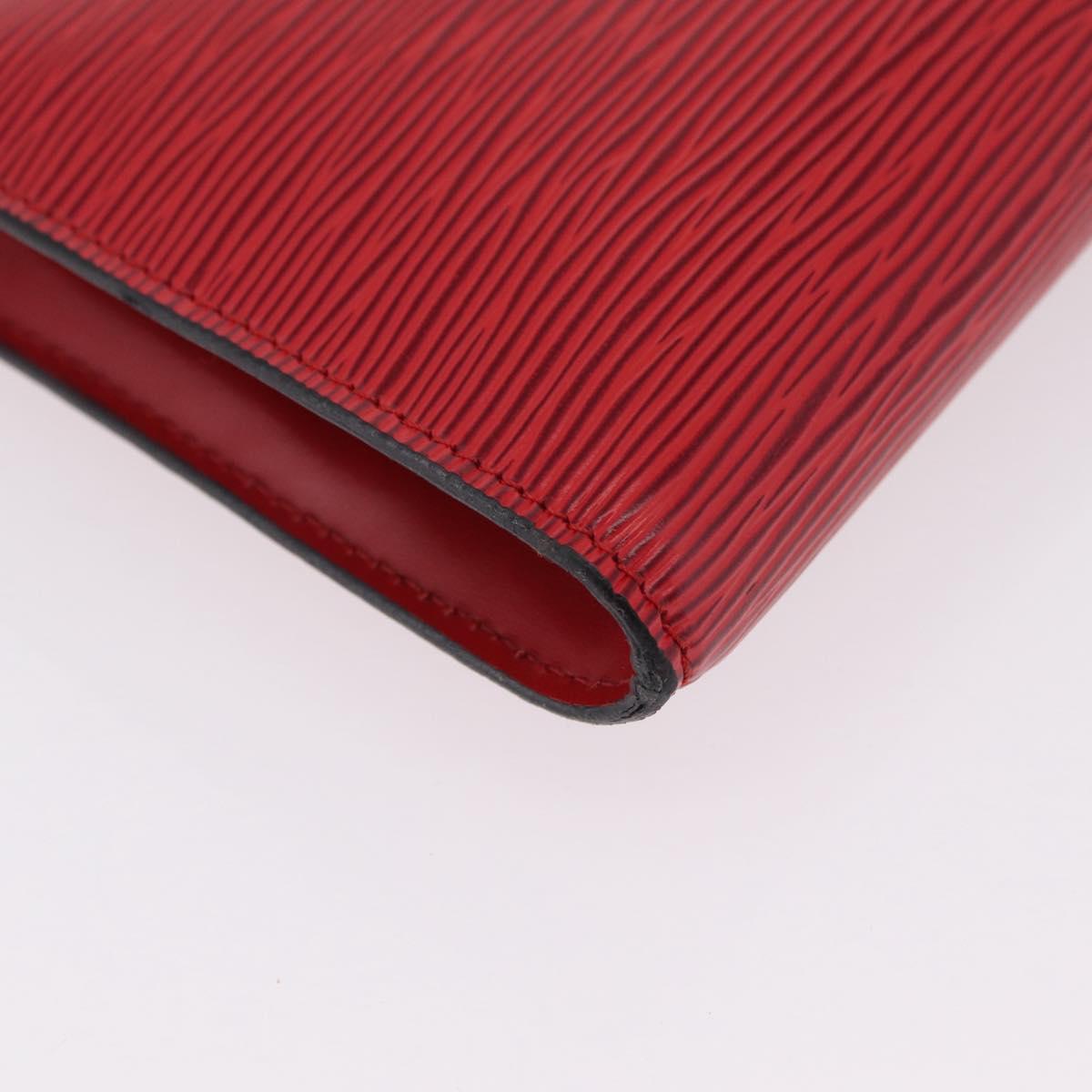 LOUIS VUITTON Epi Pochette Accessoires Accessory Pouch Red M52987 LV Auth ka6369