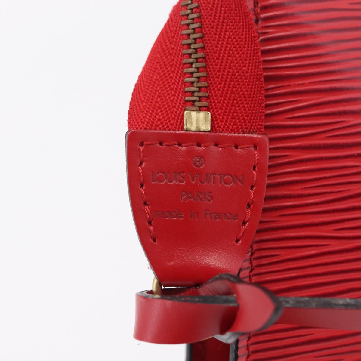 LOUIS VUITTON Epi Pochette Accessoires Accessory Pouch Red M52987 LV Auth ka6369