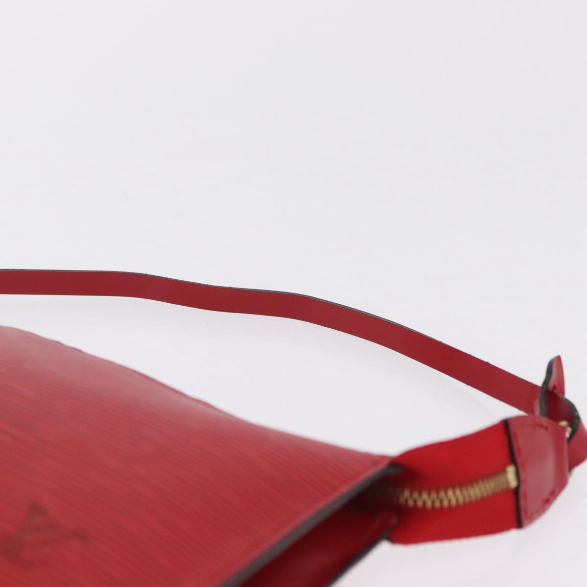 LOUIS VUITTON Epi Pochette Accessoires Accessory Pouch Red M52987 LV Auth ka6369