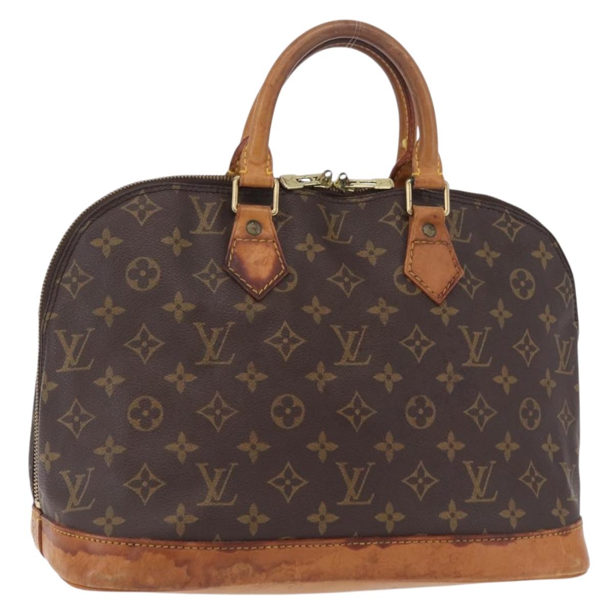 LOUIS VUITTON Monogram Alma Hand Bag M51130 LV Auth ka6371