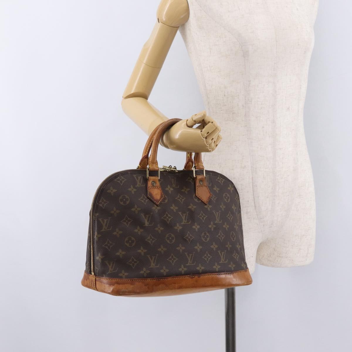 LOUIS VUITTON Monogram Alma Hand Bag M51130 LV Auth ka6371