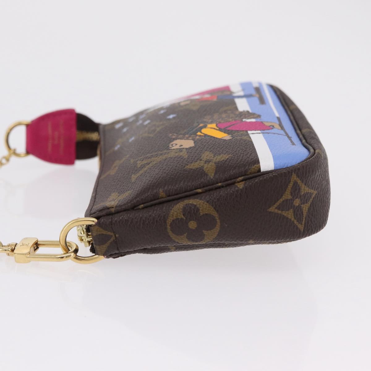 LOUIS VUITTON Ski Bear Mini Pochette Accessoires Pouch M67769 LV Auth ka6379M