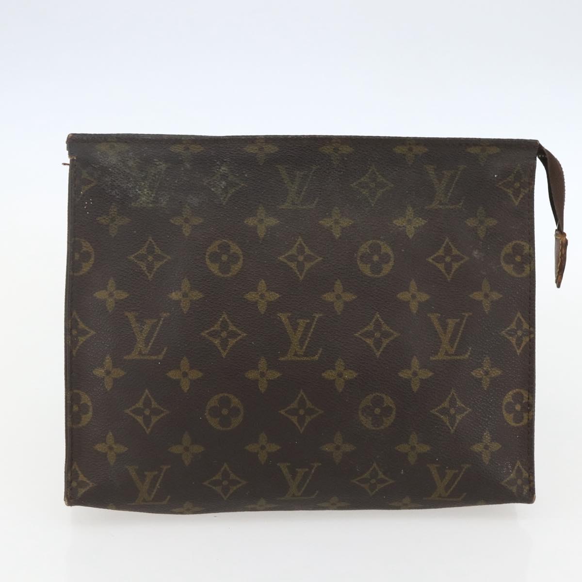LOUIS VUITTON Monogram Clutch Bag 2 Set LV Auth ka638