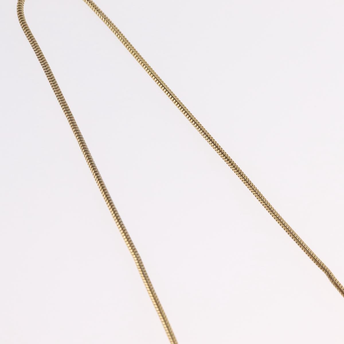 GIVENCHY Necklace Metal Gold Tone Auth ka6381