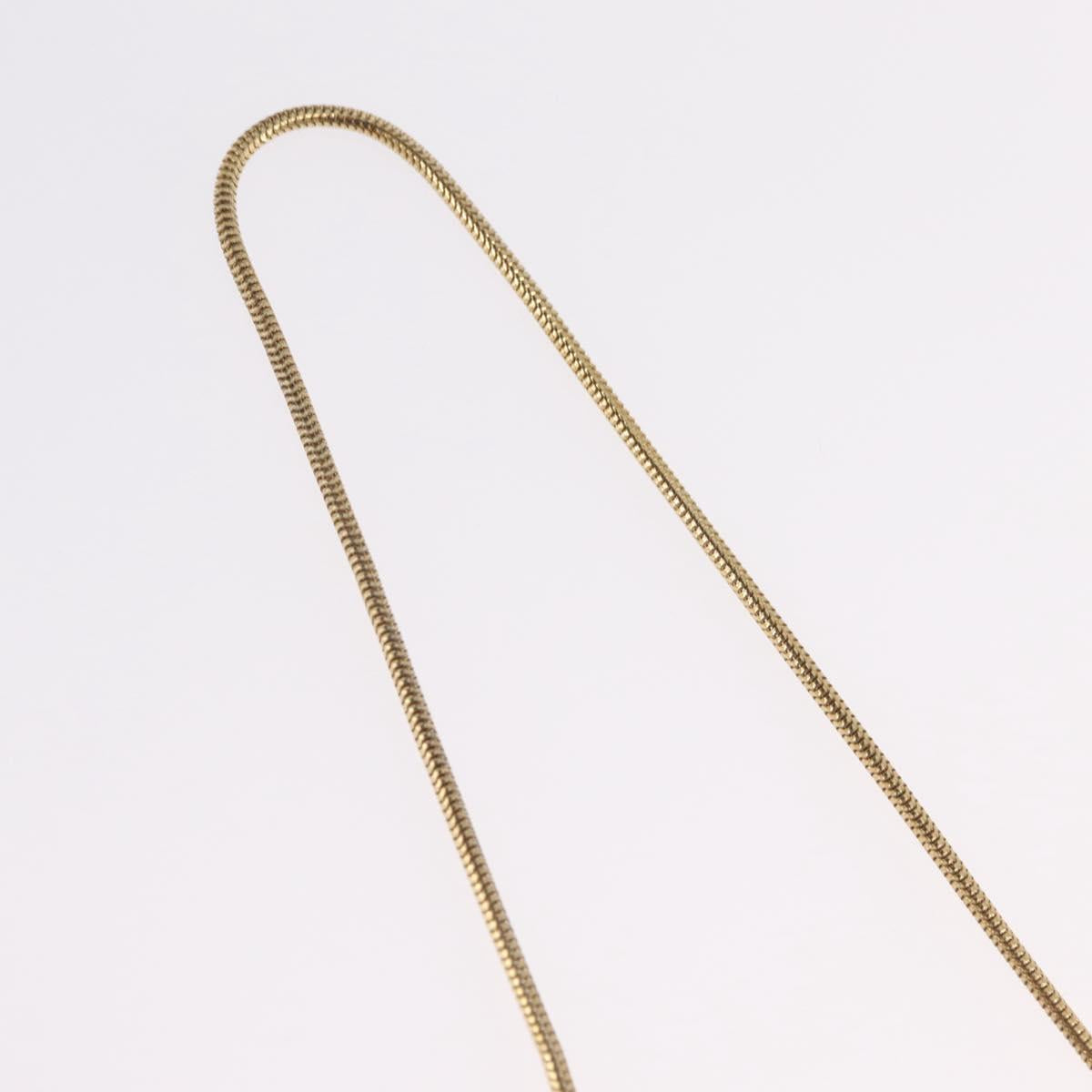 GIVENCHY Necklace Metal Gold Tone Auth ka6381