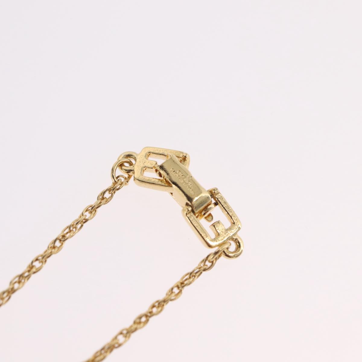 GIVENCHY Necklace Metal Gold Tone Auth ka6382