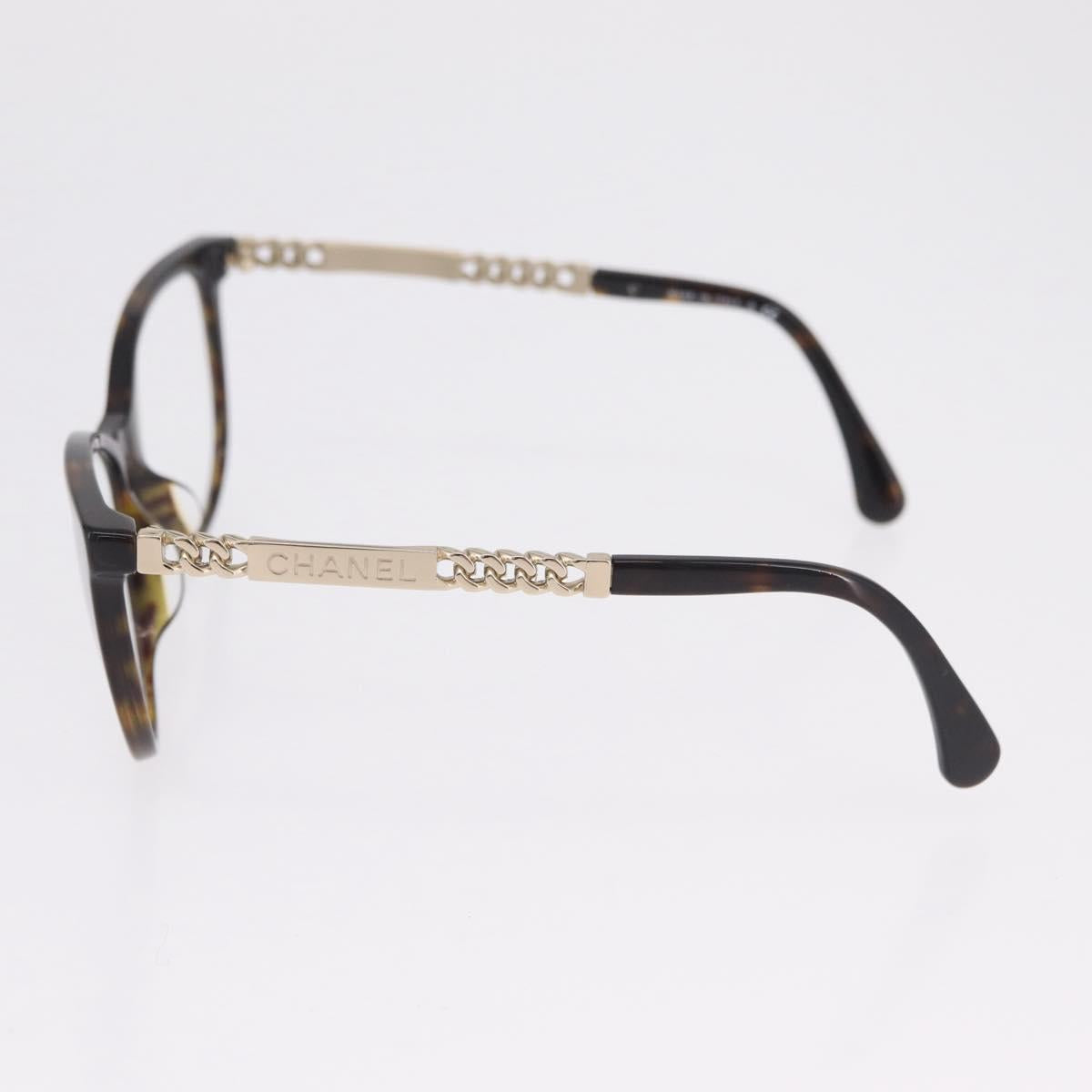 CHANEL Sunglasses Plastic Black CC Auth ka6384