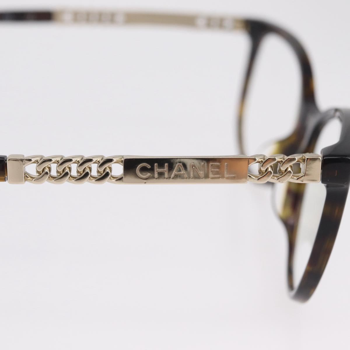 CHANEL Sunglasses Plastic Black CC Auth ka6384
