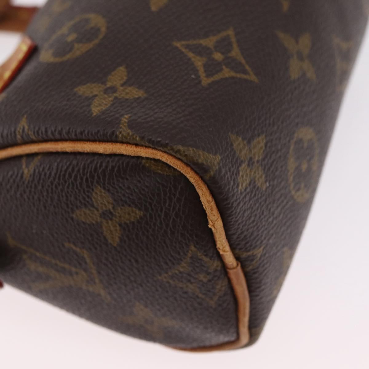 LOUIS VUITTON Monogram Mini Speedy Hand Bag M41534 LV Auth ka6394