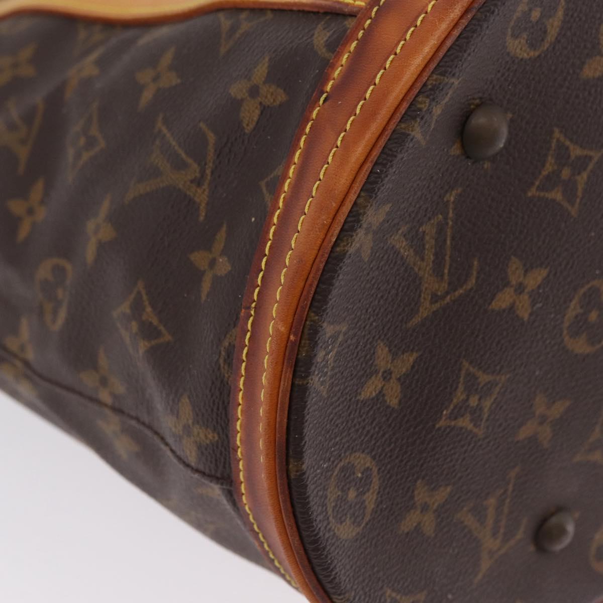 LOUIS VUITTON Monogram Bucket GM Shoulder Bag M42236 LV Auth ka6398