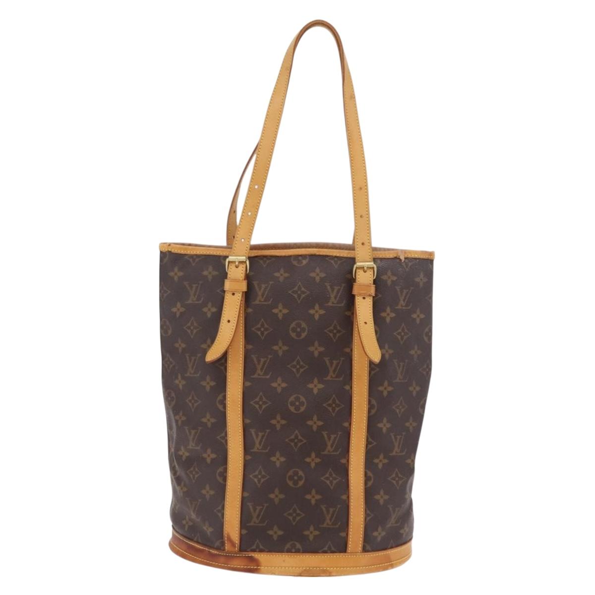 LOUIS VUITTON Monogram Bucket GM Shoulder Bag M42236 LV Auth ka6398