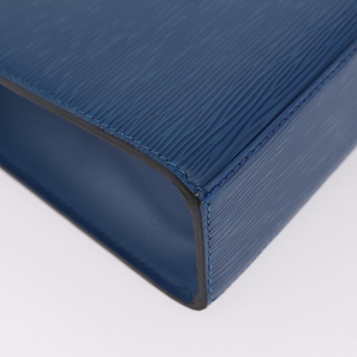 LOUIS VUITTON Epi Malesherbes Hand Bag Blue M52375 LV Auth ka6399A