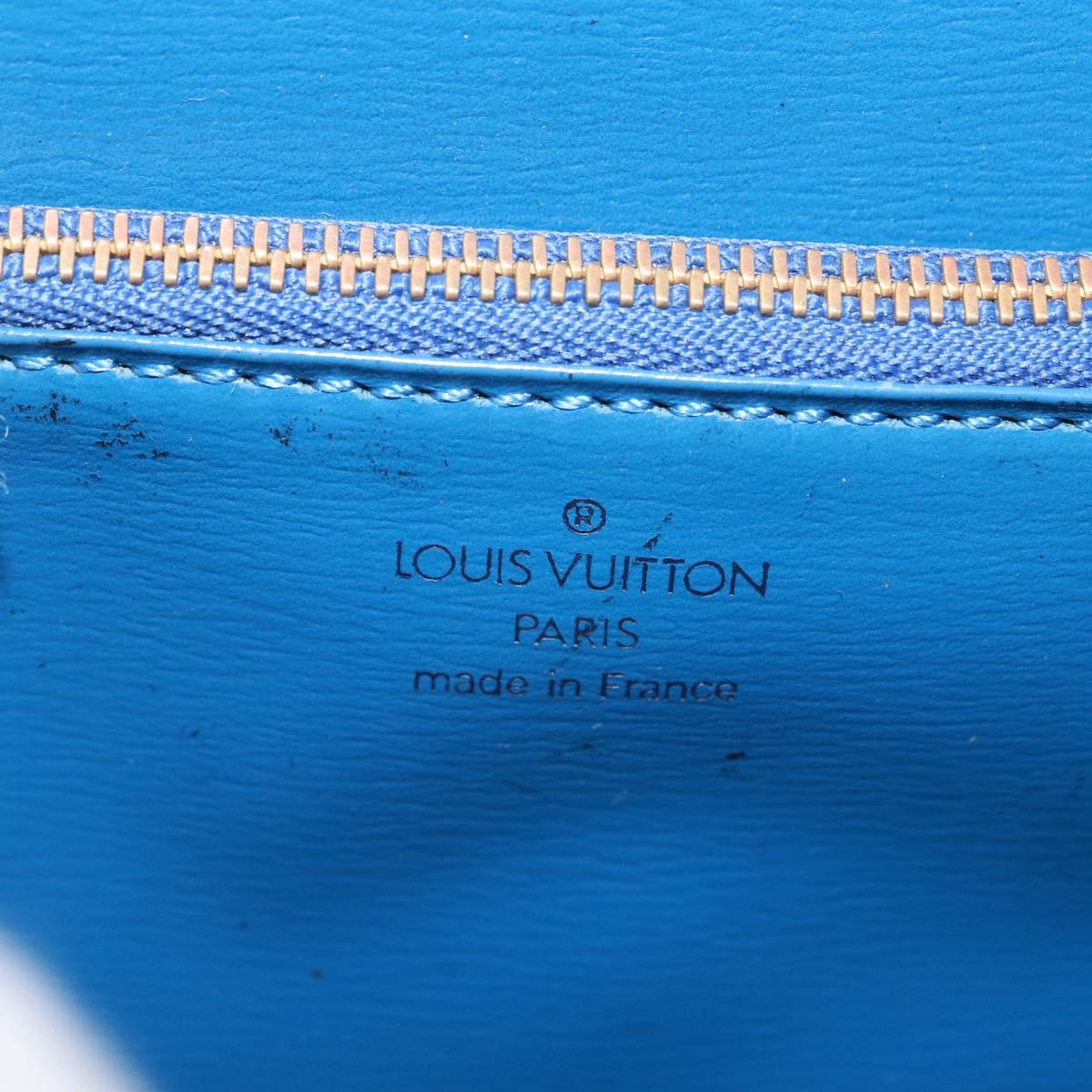 LOUIS VUITTON Epi Malesherbes Hand Bag Blue M52375 LV Auth ka6399A