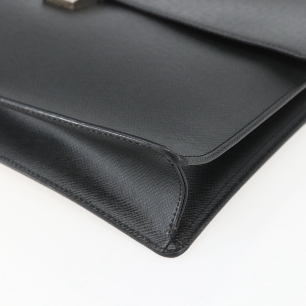 LOUIS VUITTON Taiga Porte Documents Angara Briefcase Ardoise M30772 Auth ka640