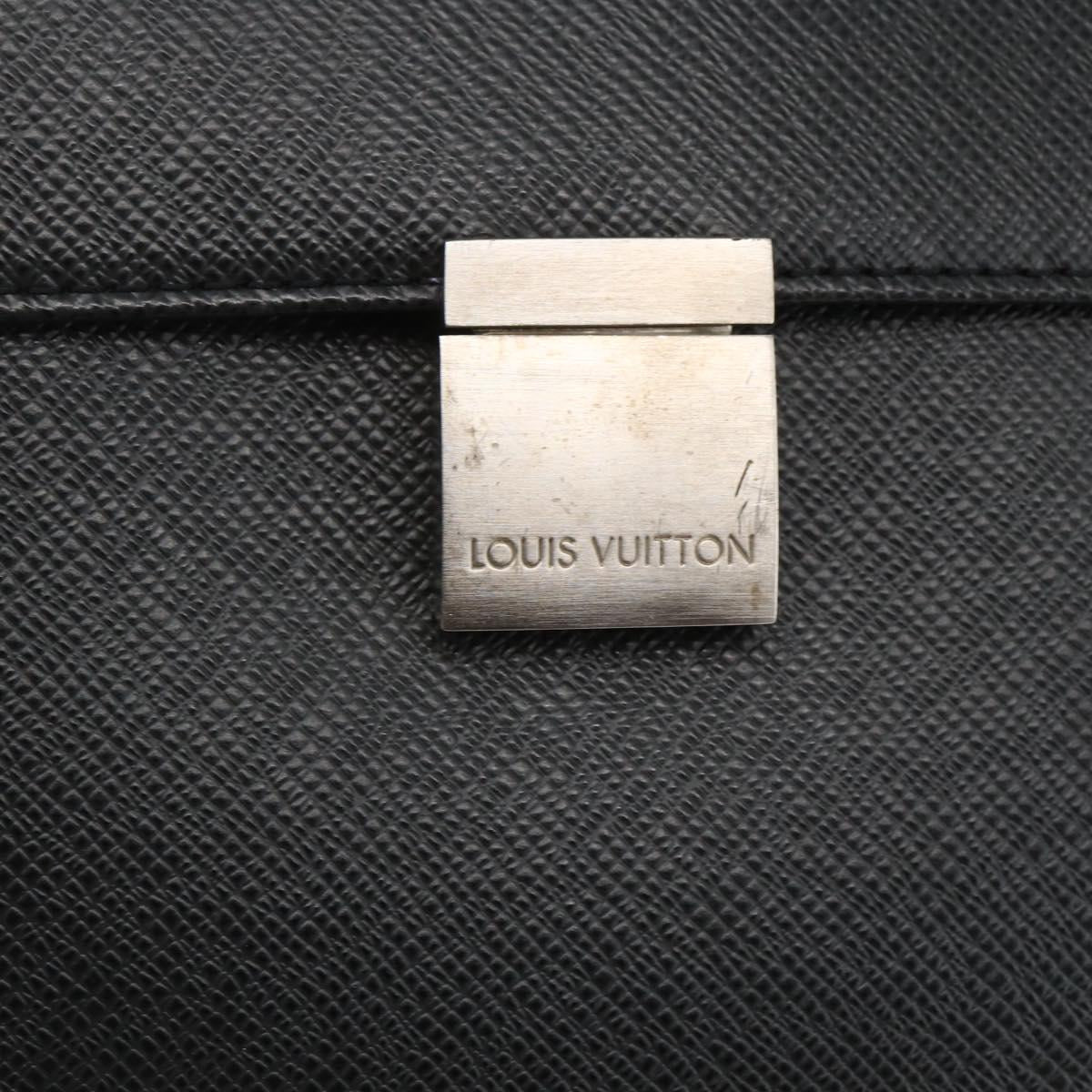 LOUIS VUITTON Taiga Porte Documents Angara Briefcase Ardoise M30772 Auth ka640