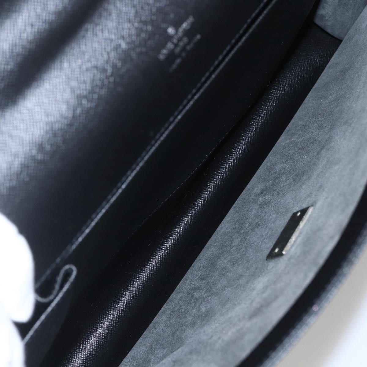 LOUIS VUITTON Taiga Porte Documents Angara Briefcase Ardoise M30772 Auth ka640