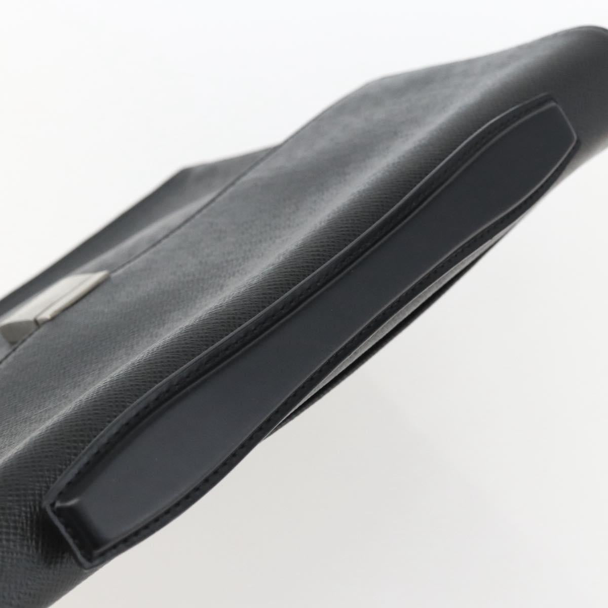 LOUIS VUITTON Taiga Porte Documents Angara Briefcase Ardoise M30772 Auth ka640