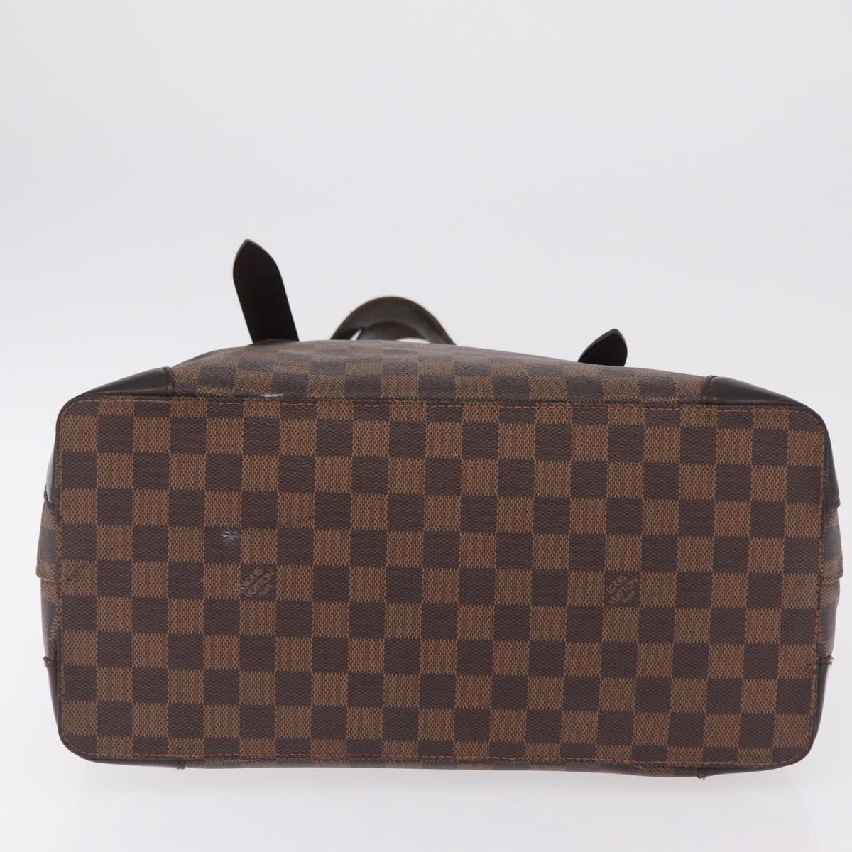 LOUIS VUITTON Damier Ebene Hampstead MM Tote Bag N51204 LV Auth ka6400