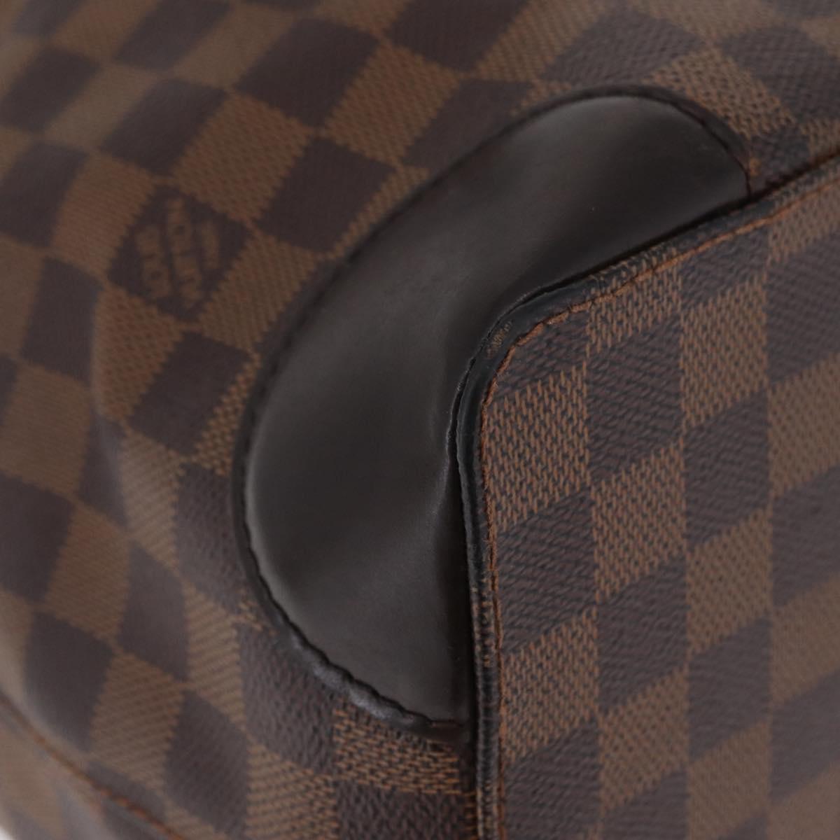 LOUIS VUITTON Damier Ebene Hampstead MM Tote Bag N51204 LV Auth ka6400