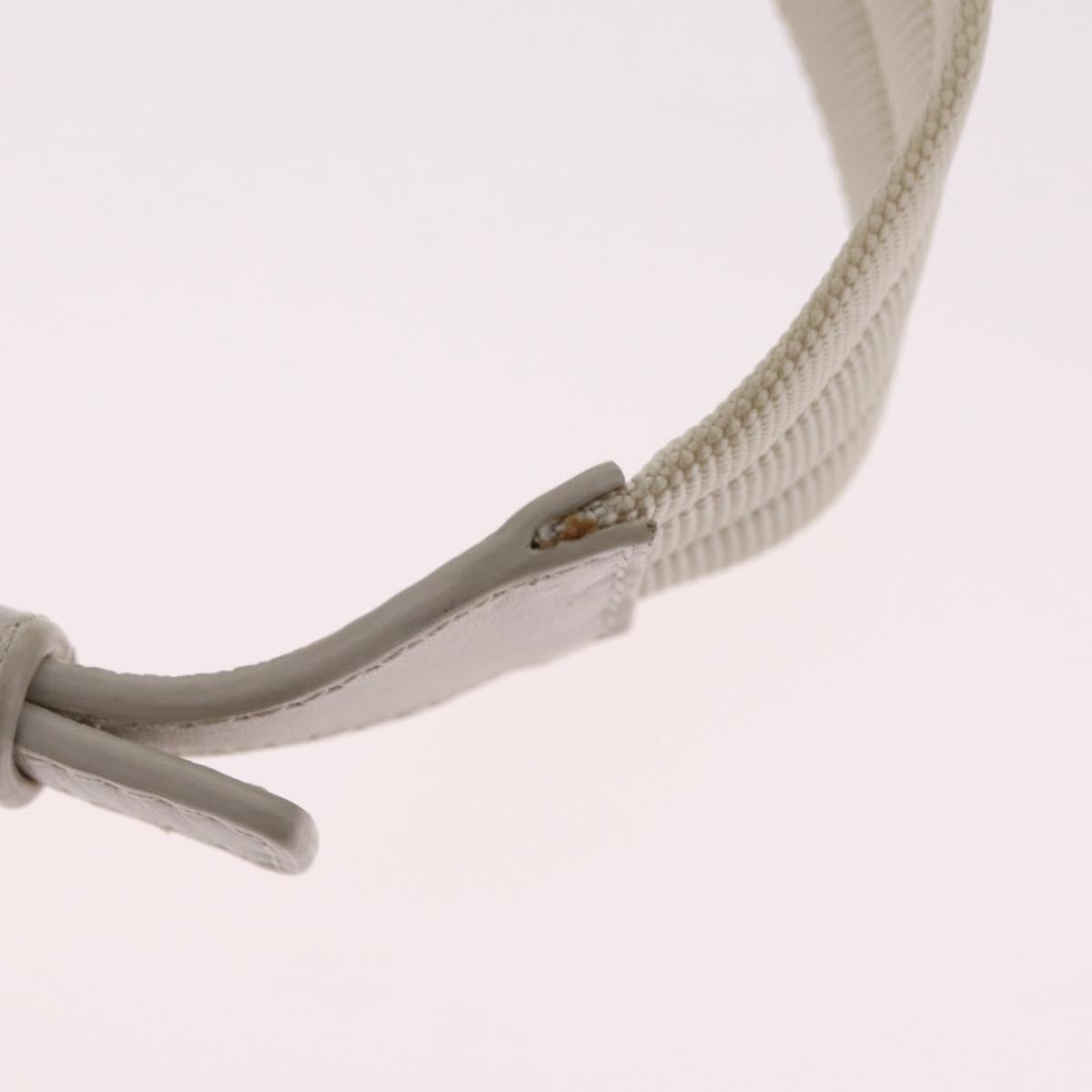 BOTTEGA VENETA Leggero Shoulder Pouch Leather White Auth ka6402