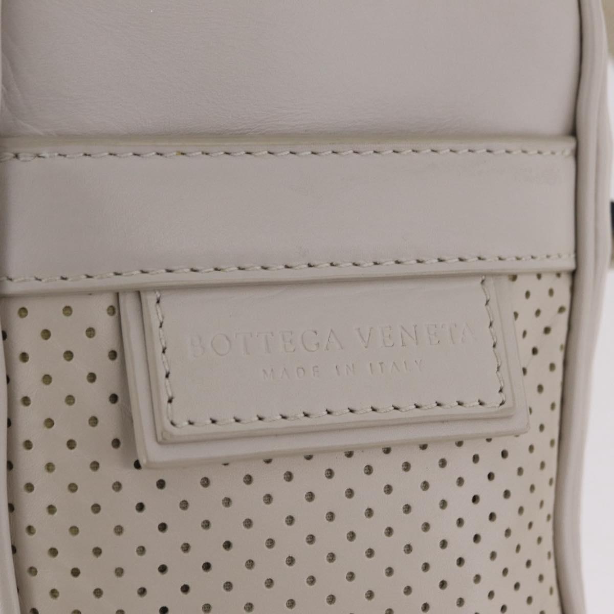 BOTTEGA VENETA Leggero Shoulder Pouch Leather White Auth ka6402