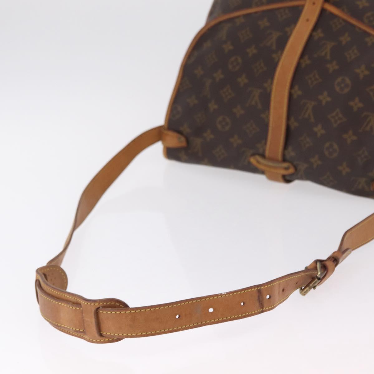 LOUIS VUITTON Monogram Saumur 35 Shoulder Bag M42254 LV Auth ka6403