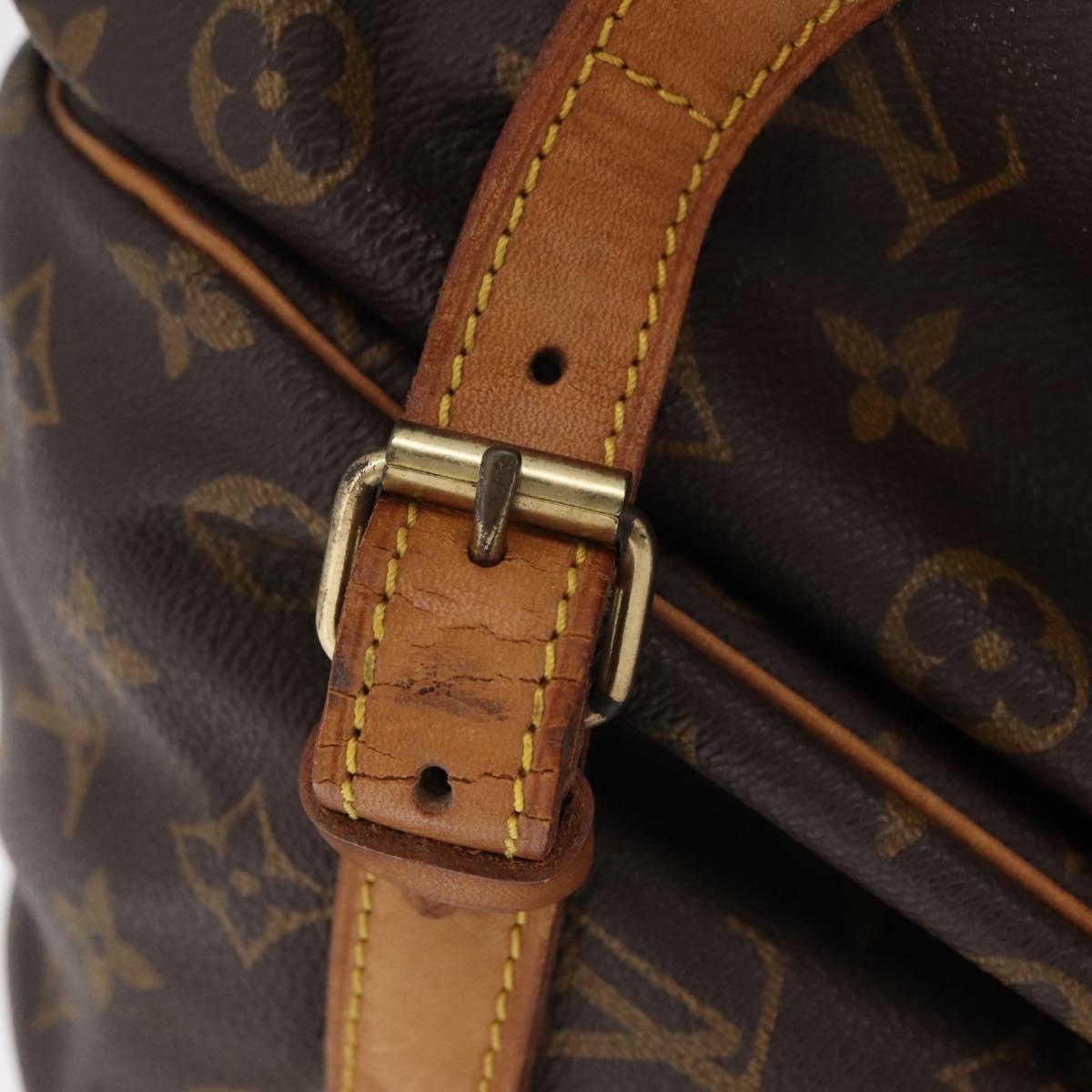LOUIS VUITTON Monogram Saumur 35 Shoulder Bag M42254 LV Auth ka6403