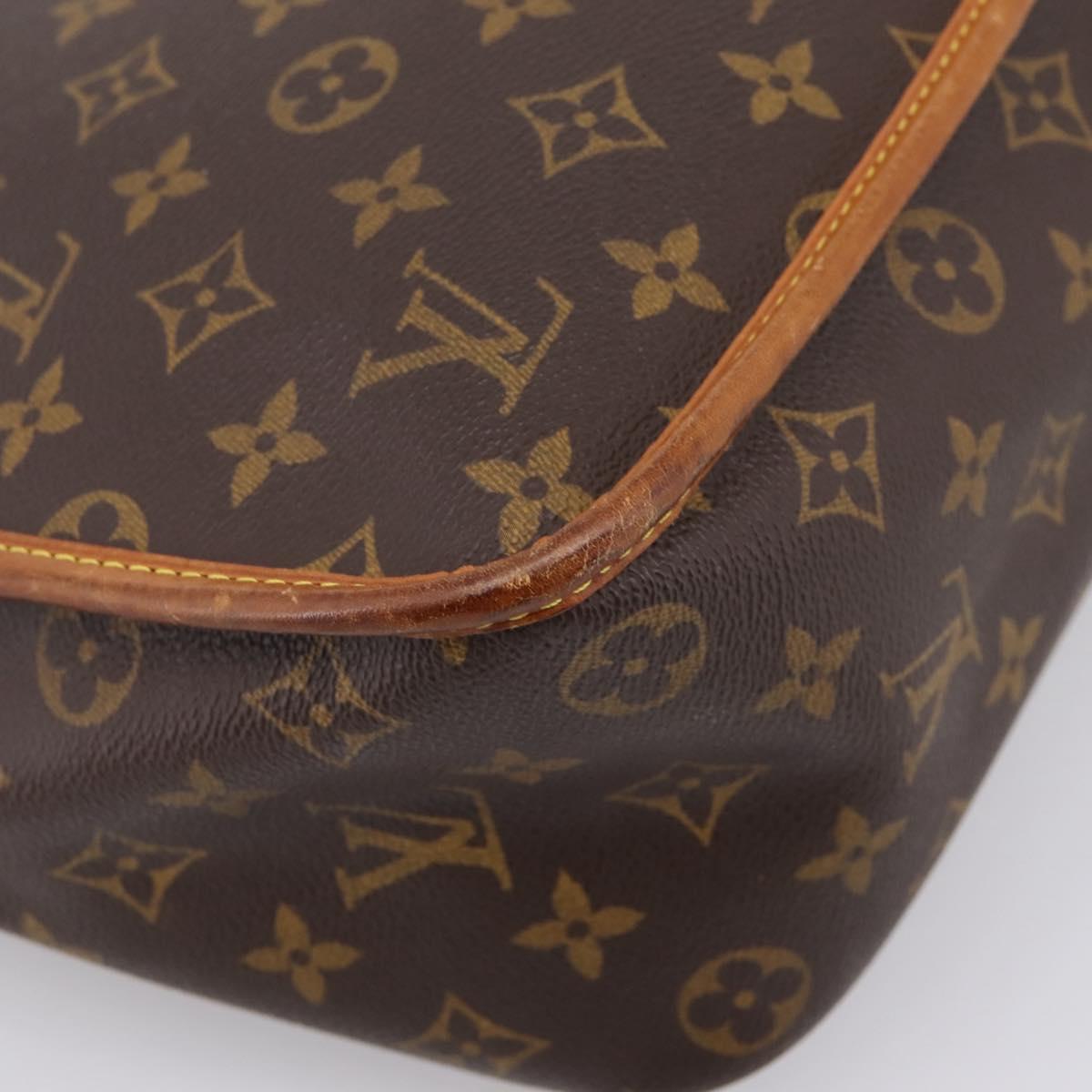 LOUIS VUITTON Monogram Gibeciere GM Shoulder Bag M42246 LV Auth ka6404