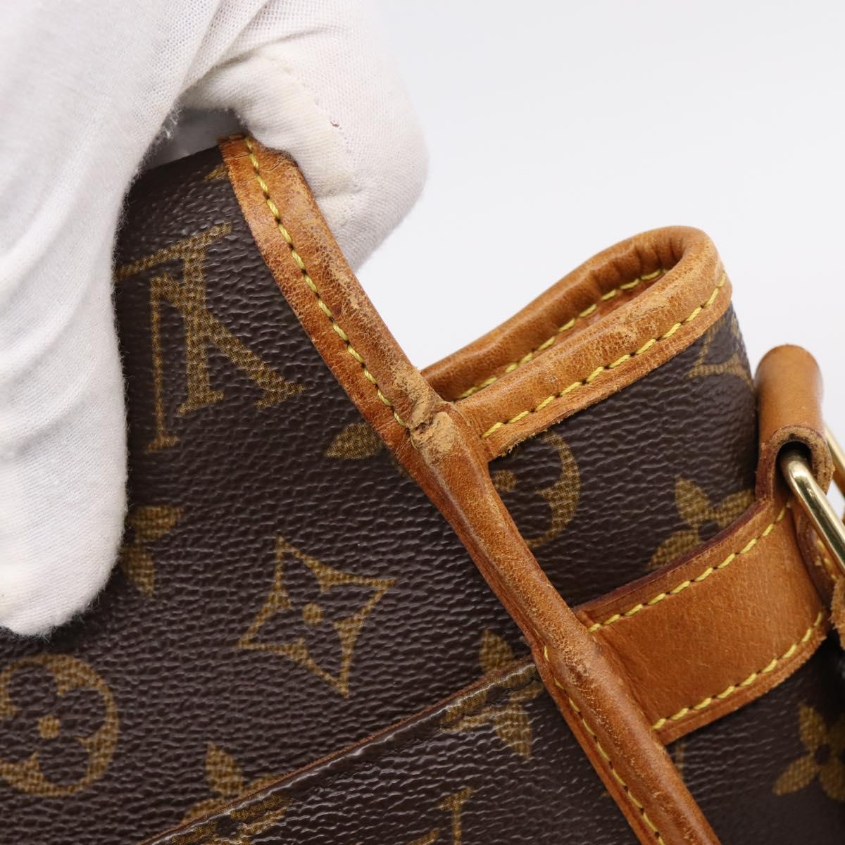 LOUIS VUITTON Monogram Gibeciere GM Shoulder Bag M42246 LV Auth ka6404