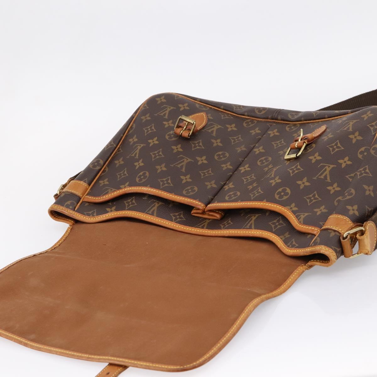 LOUIS VUITTON Monogram Gibeciere GM Shoulder Bag M42246 LV Auth ka6404
